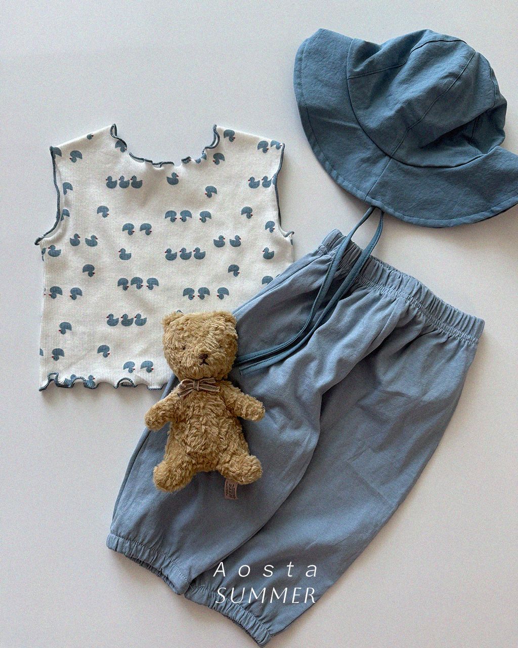 봉봉바지 블루8