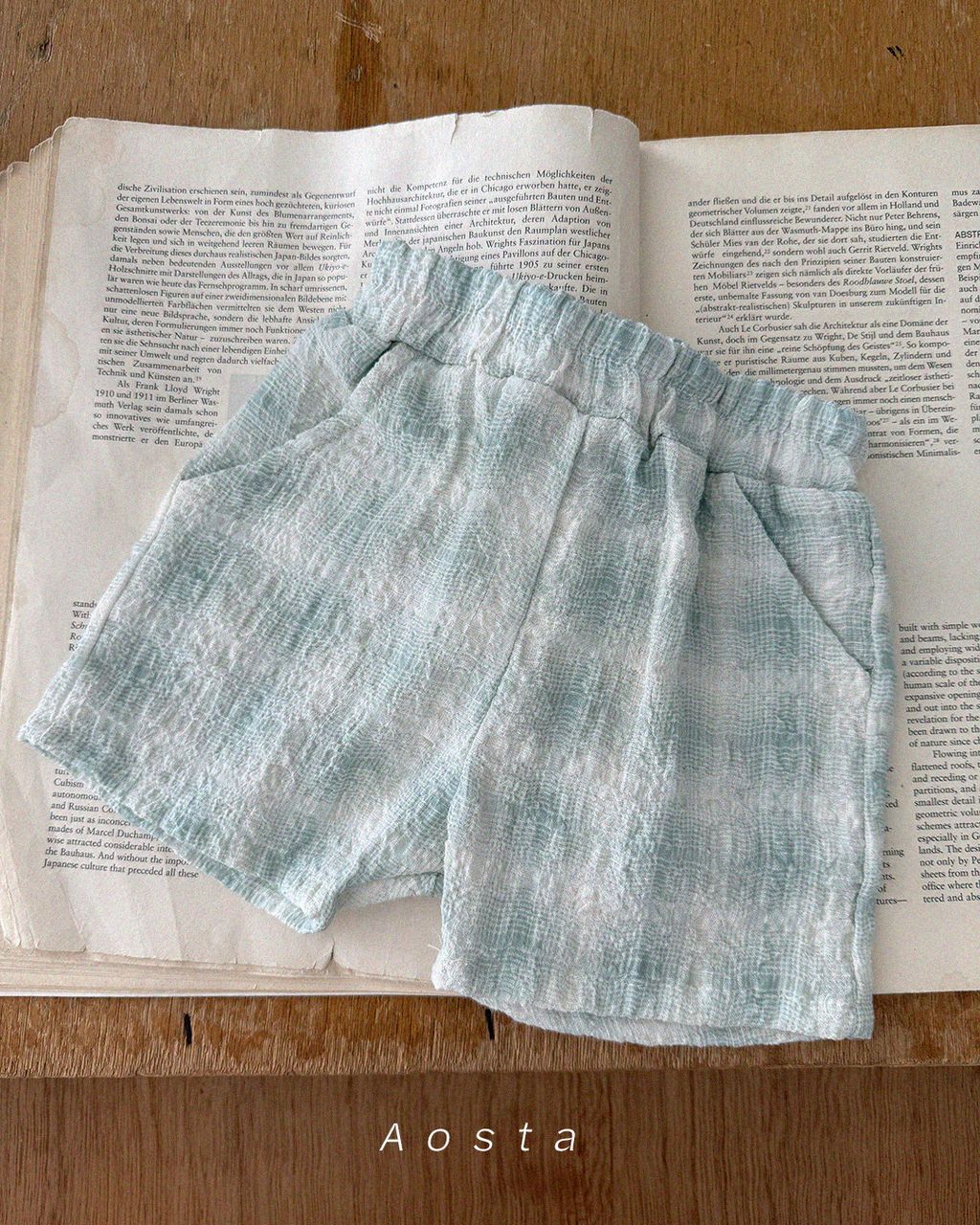 체크바지 민트1