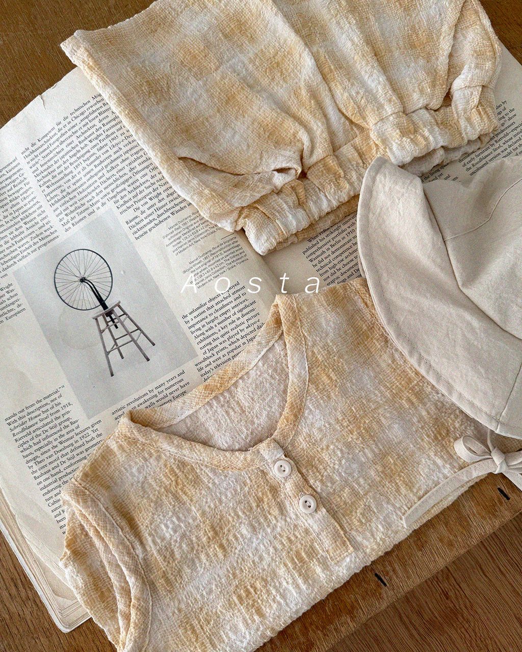 체크바지 노랑7