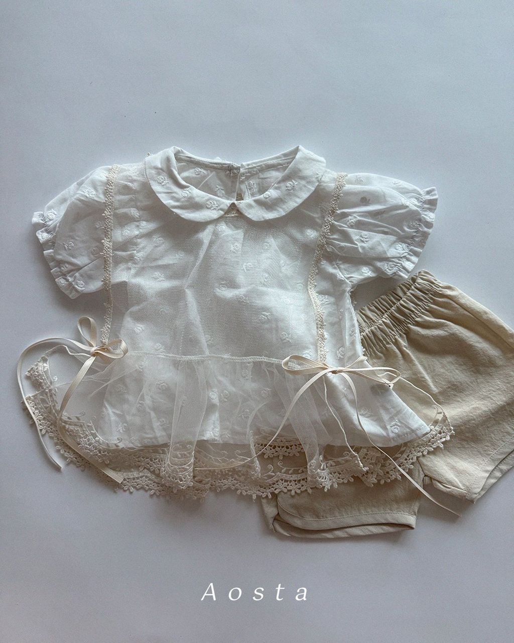 카라블라우스 꽃7