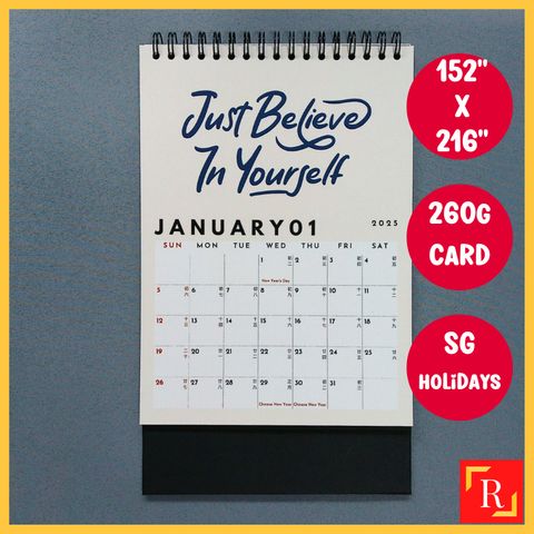 2025 Motivational Quotes Desktop Calendar 2 - (Singapore Public ...