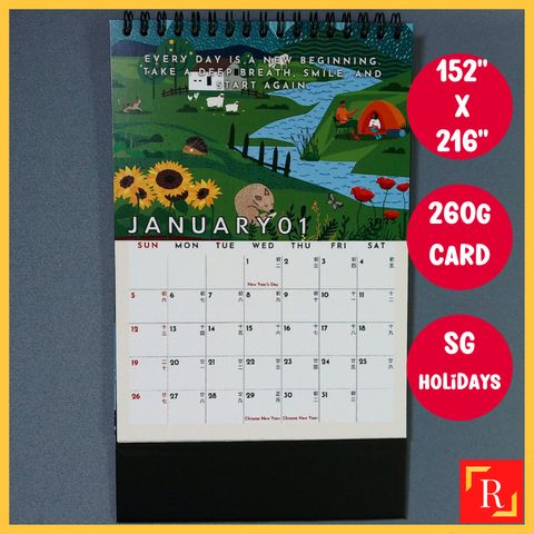 2025 Motivational Quotes Desktop Calendar 5 - (Singapore Public ...