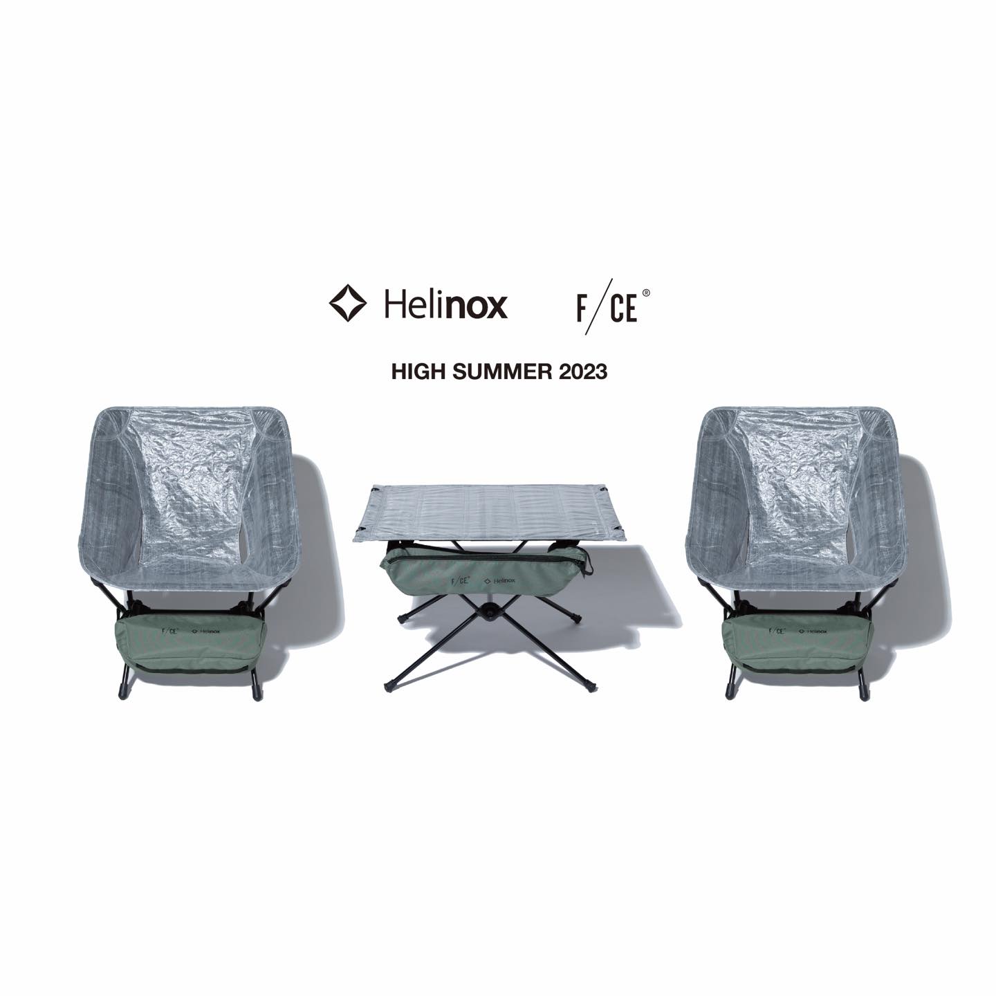 F/CE. × HELINOX TABLE and CHAIR with Dyneema® BY HELINOX