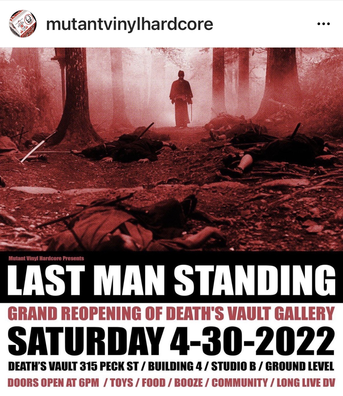 Last Man Standing by Mutant Vinyl Hardcore in Death Vault 220430 event review