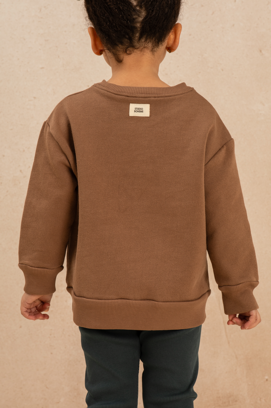 SWEATSHIRT BART CHOCOLAT OURS-2