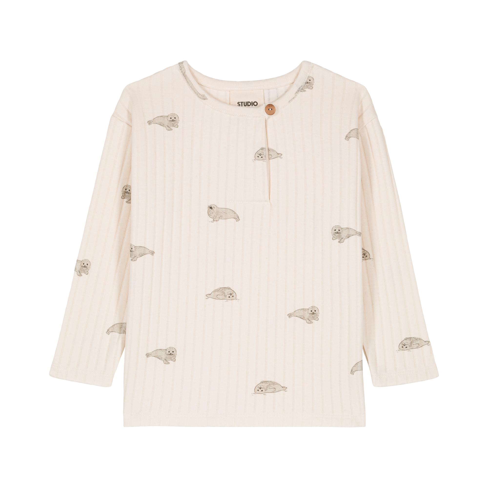 TSHIRT ORSO ECRU PHOQUE