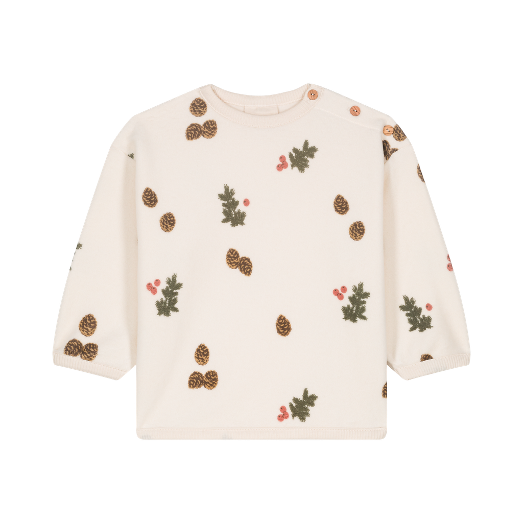 SWEAT OURS POLAR ECRU SAPIN