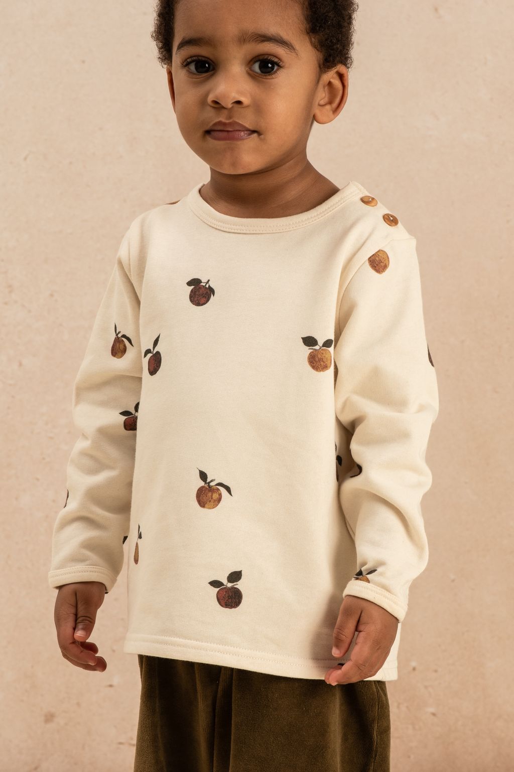 SWEATSHIRT NOE ECRU POMMES-1