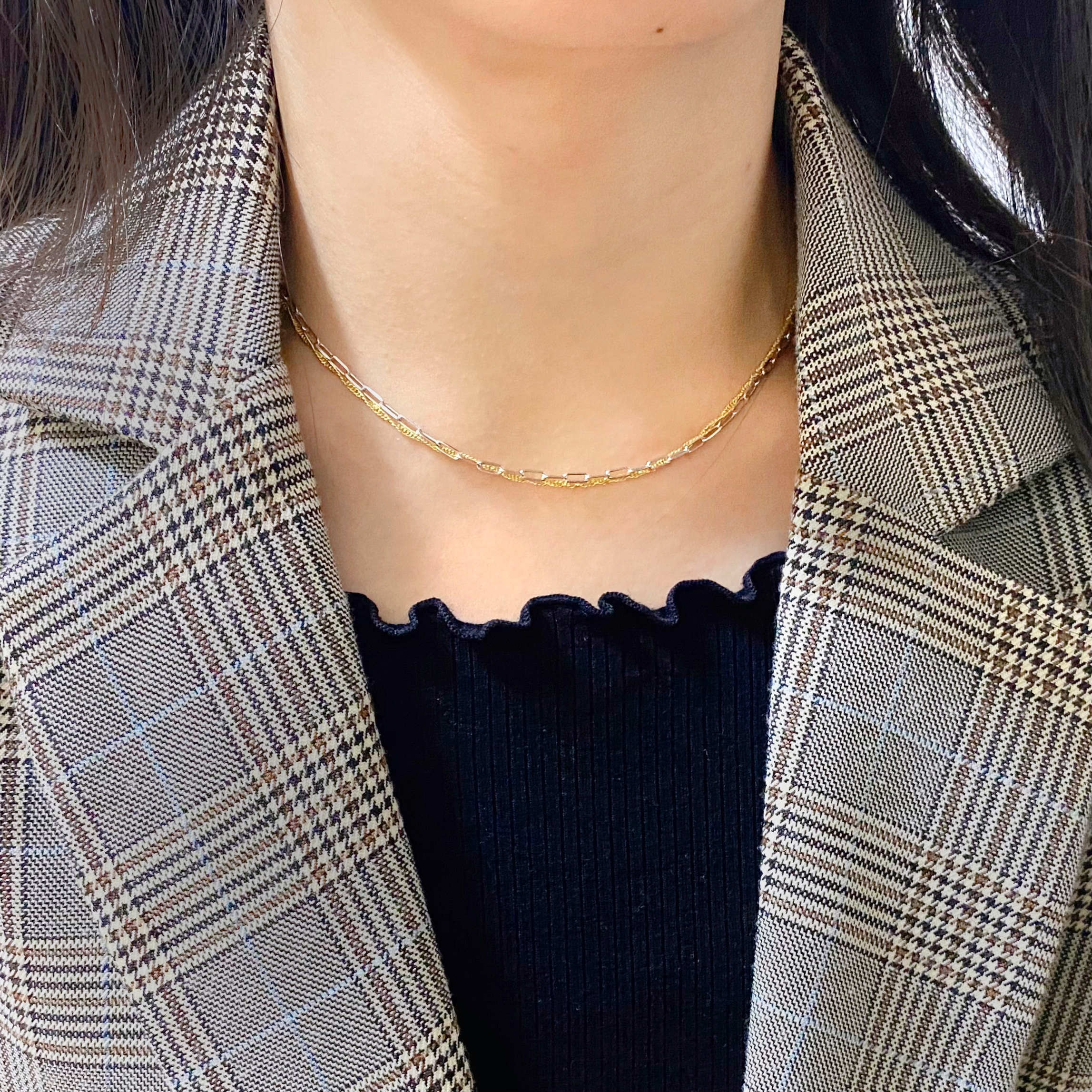 水波鍊&方格項鍊-1