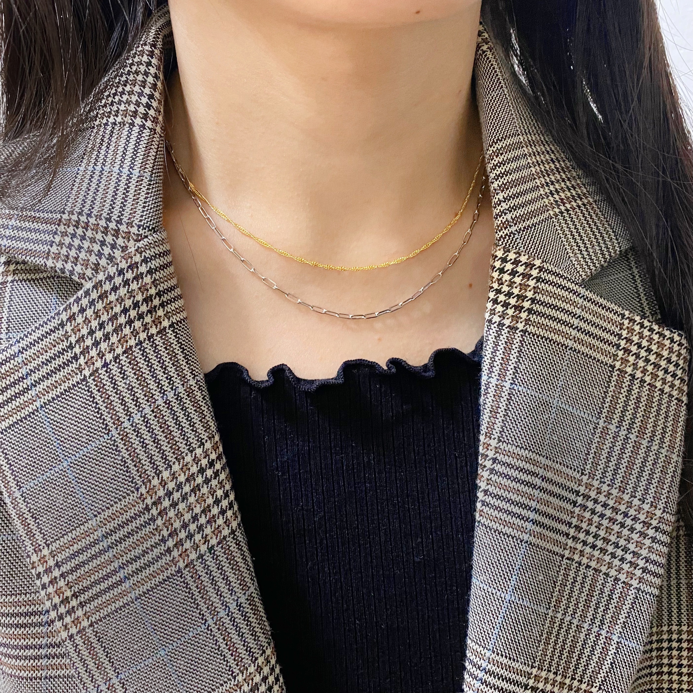 水波鍊&方格項鍊-3