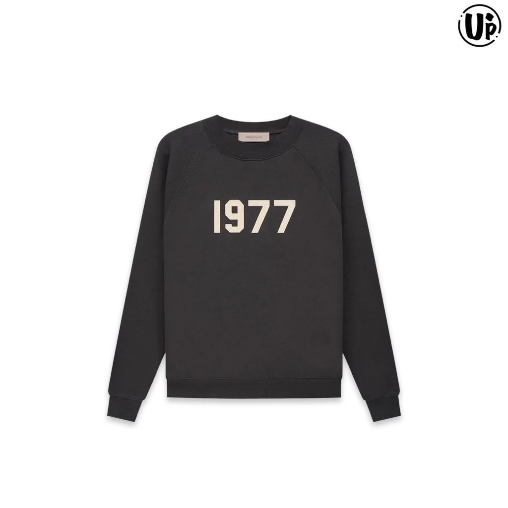 221161M20400503Essentials Black '1977' Sweatshirt 192BT212040F