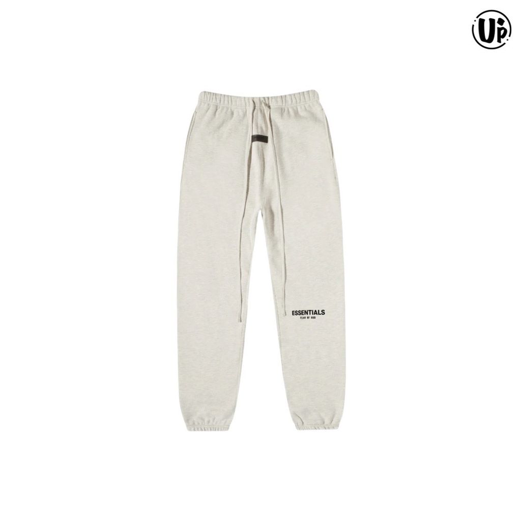 FEAR OF GOD ESSENTIALS LOGO SWEAT PANT- LIGHT OATMEAL (130BT212032F)