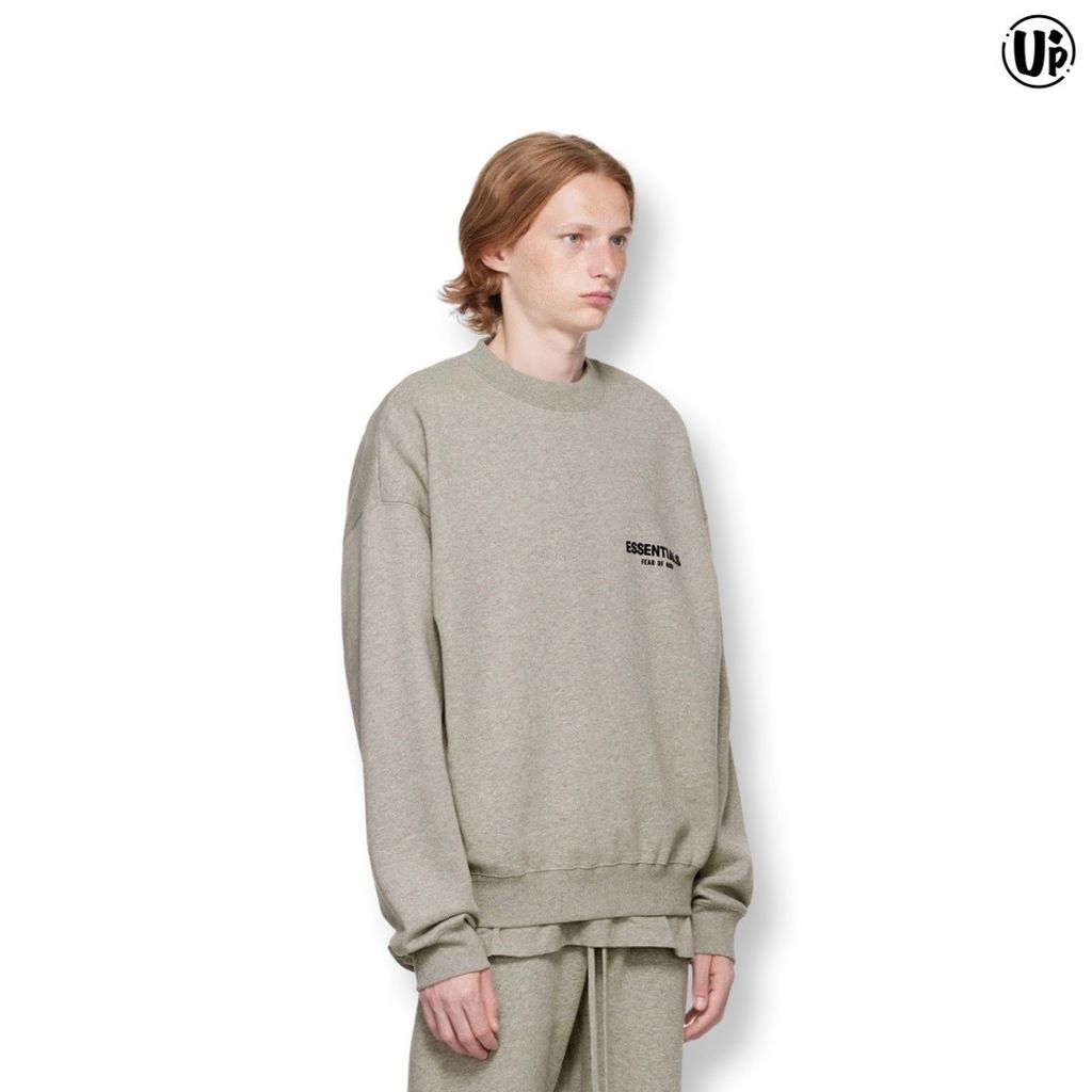 Fear Of God ESSENTIALS- CORE CREWNECK - DARK OATMEAL  (192BT212123F)