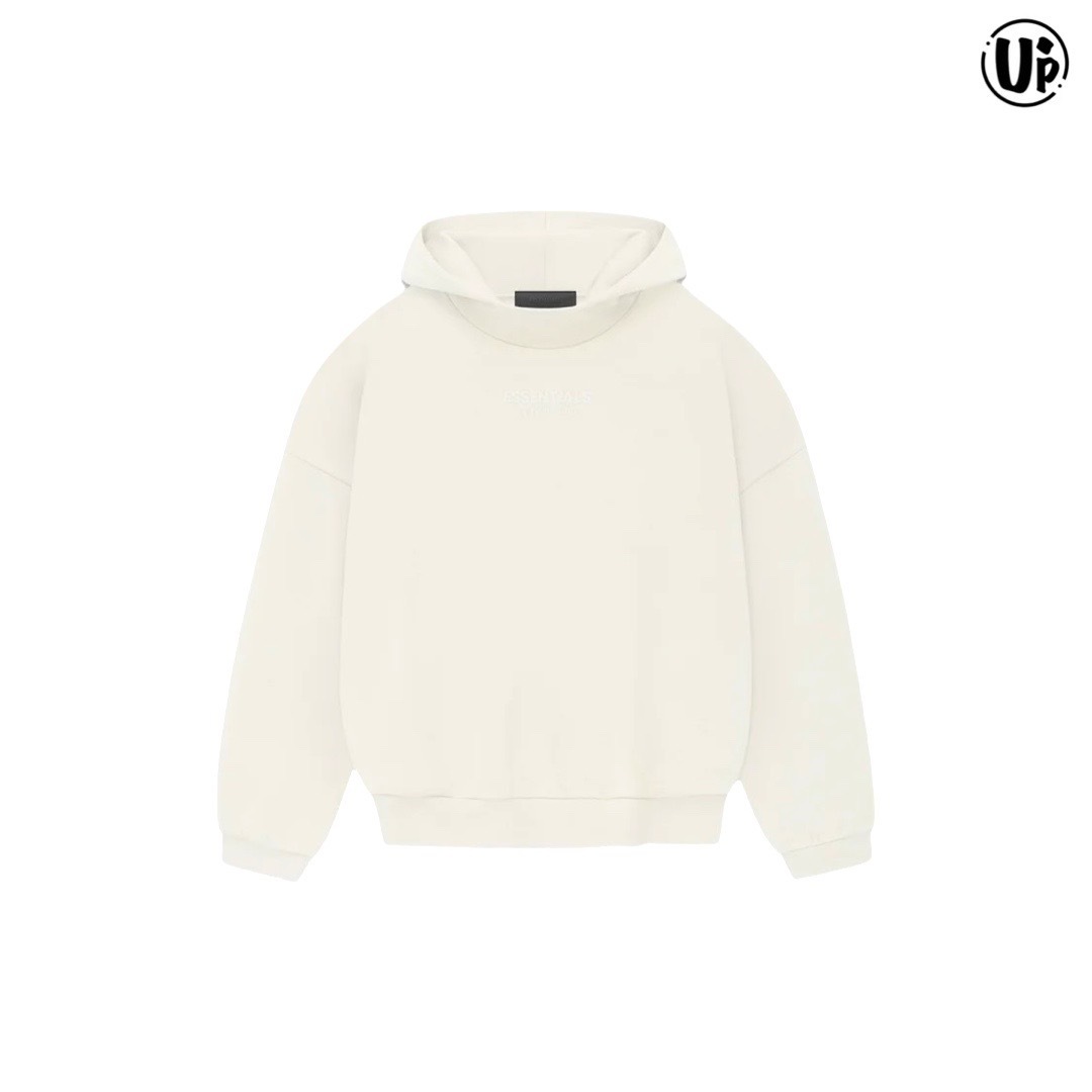 Fear Of God Essentials-Off White Bonded Hoodie(192BT232051F)-CLOUD DANCER