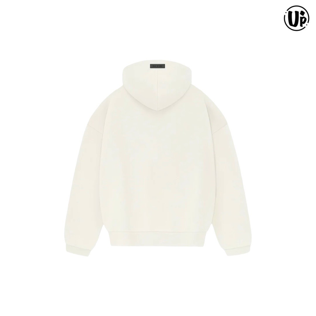 Fear Of God Essentials-Off White Bonded Hoodie(192BT232051F)-CLOUD DANCER