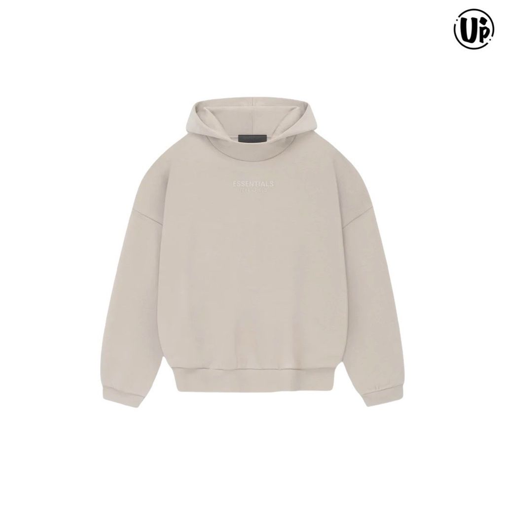 Fear Of God Essentials-Beige Bonded Hoodie(192BT232052F)SIL CLOUD