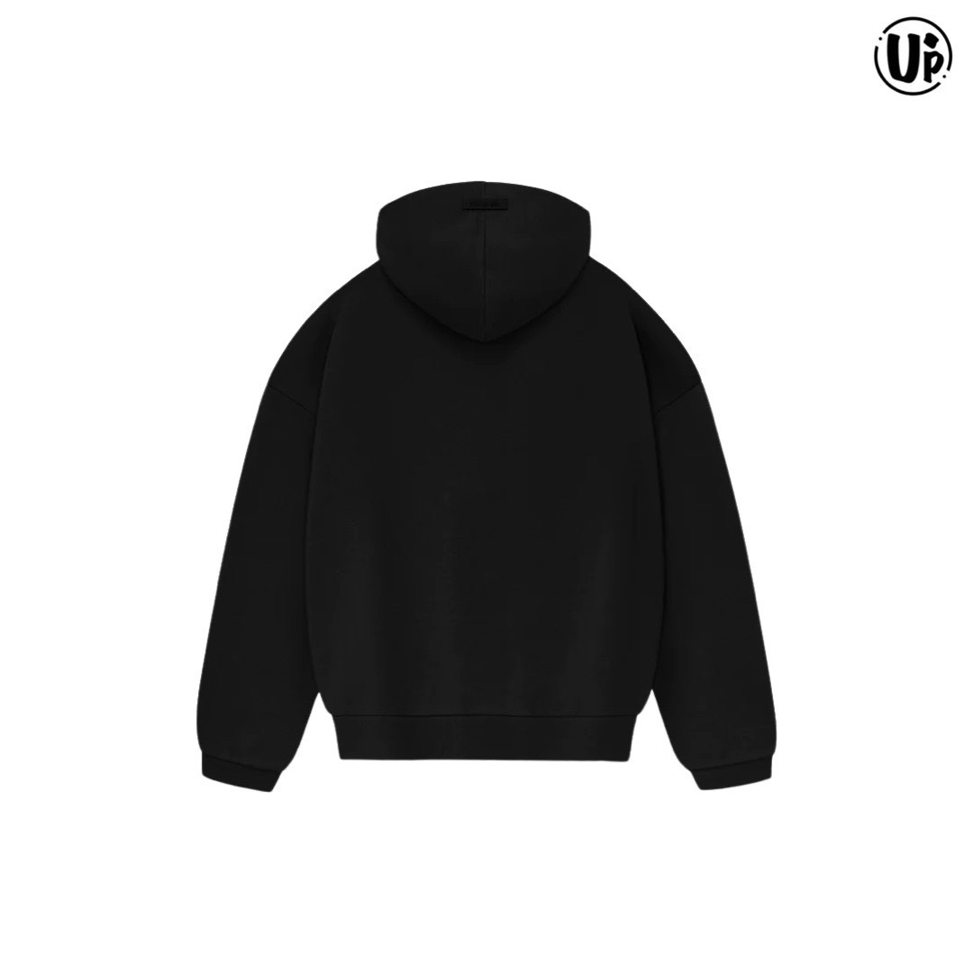 Fear Of God Essentials-Jek Black Bonded Hoodie(192BT232050F)Black