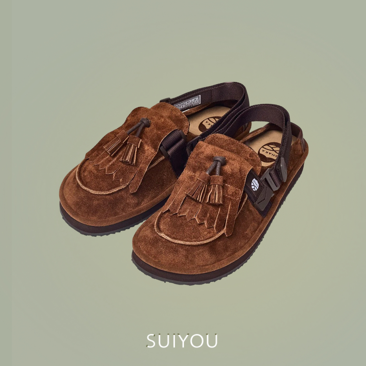 ㊚㊛ ║SHAKA║MOC MULE TASSEL MARRON – Suiyou