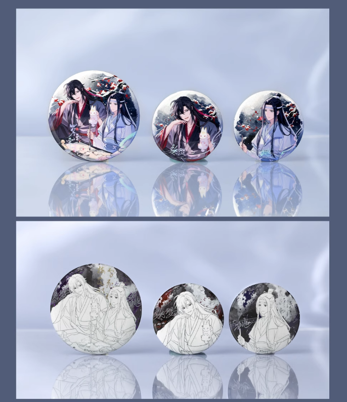 水墨款反光 徽章套组-2