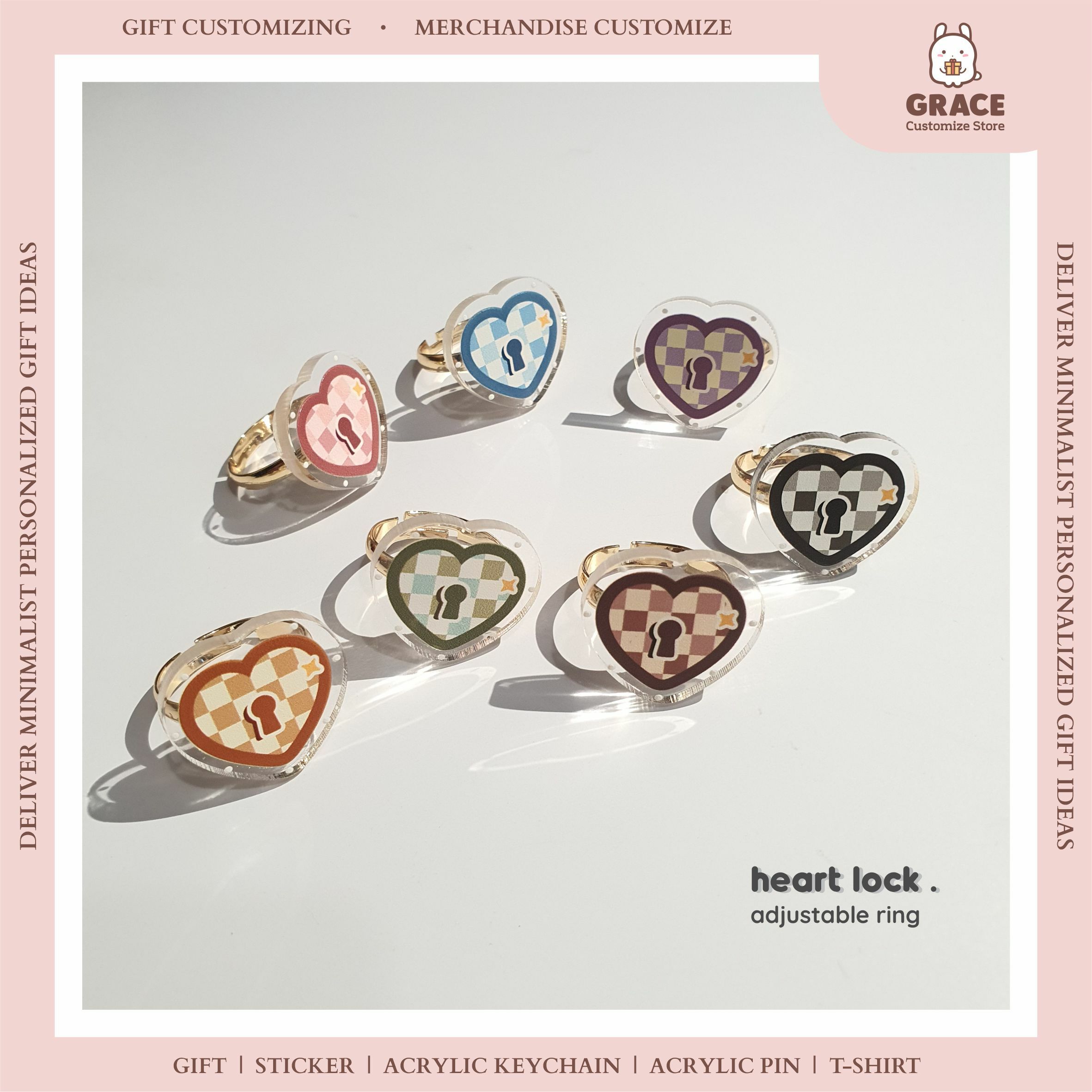 Heart Lock adjustable ring 1