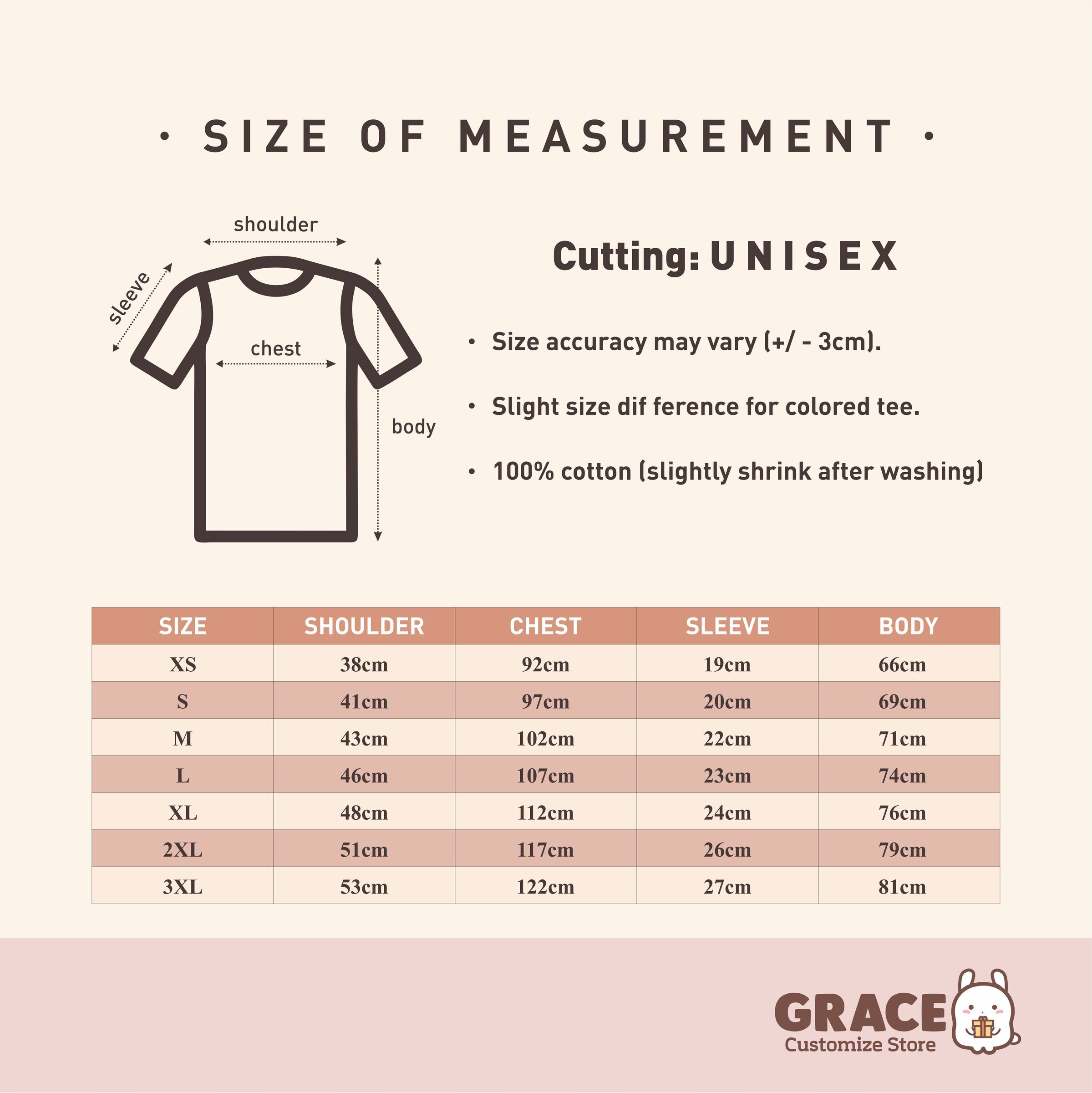 Size Chart (cm)