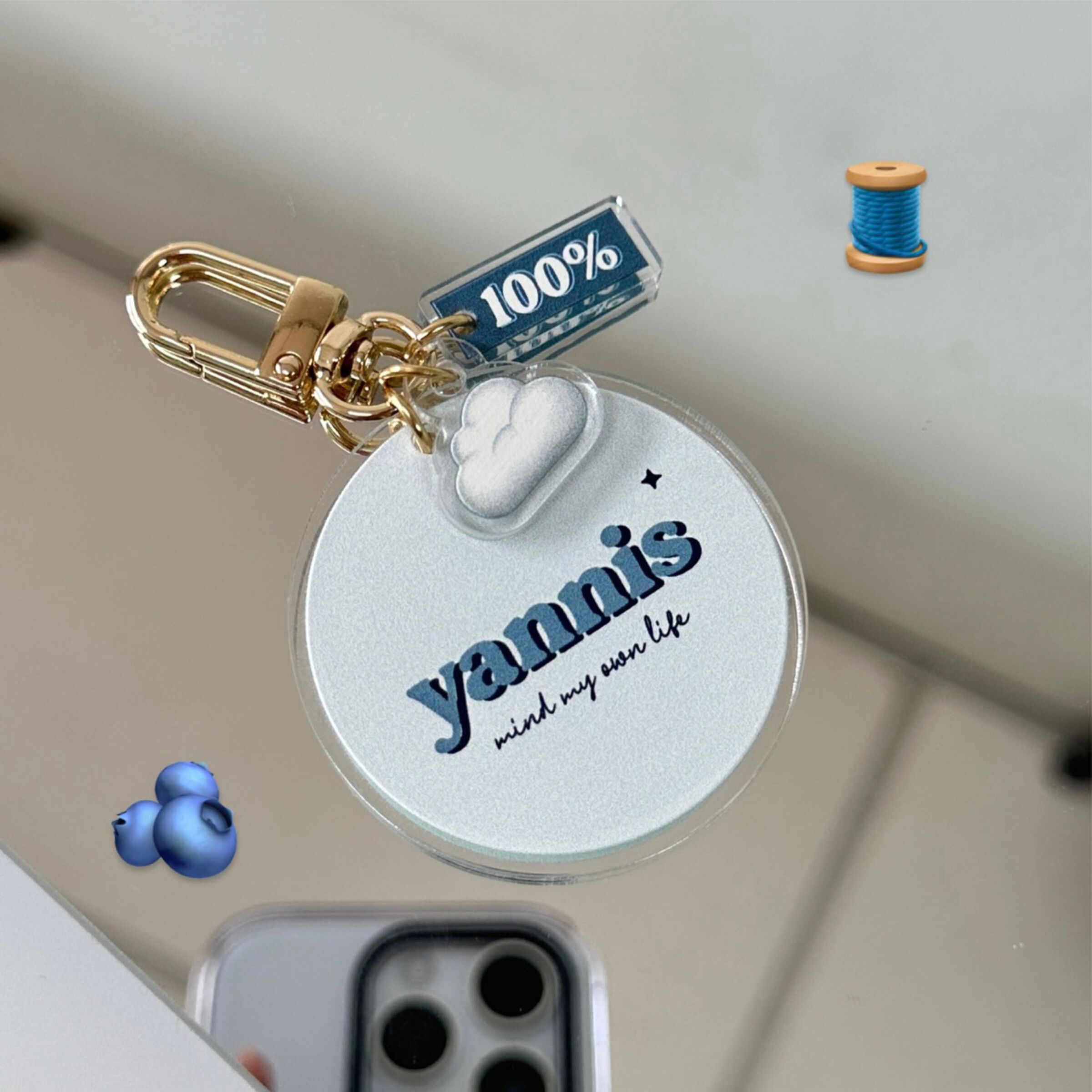 Vintage customize keychain