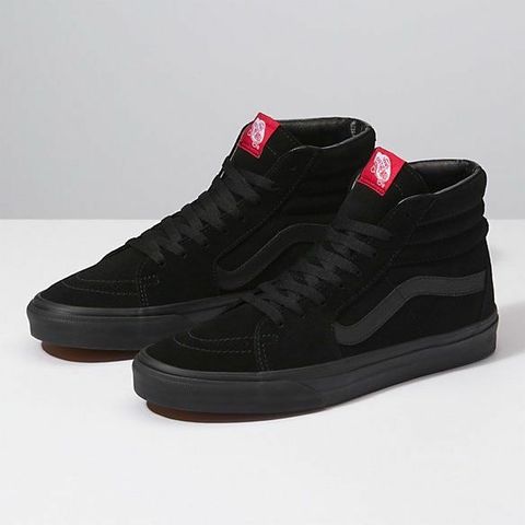 Vans Shoes _ Suede High Top Vans _ Color_ Black_Red _ Size_ 6_5.jpg