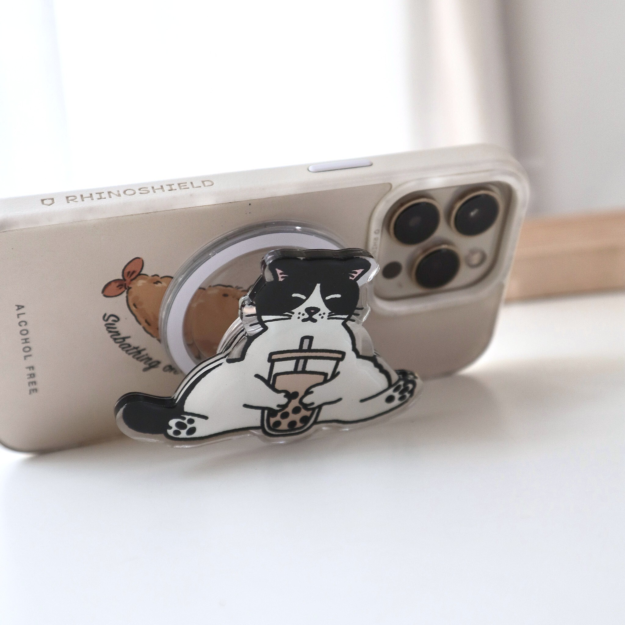 Boba milk tea meow