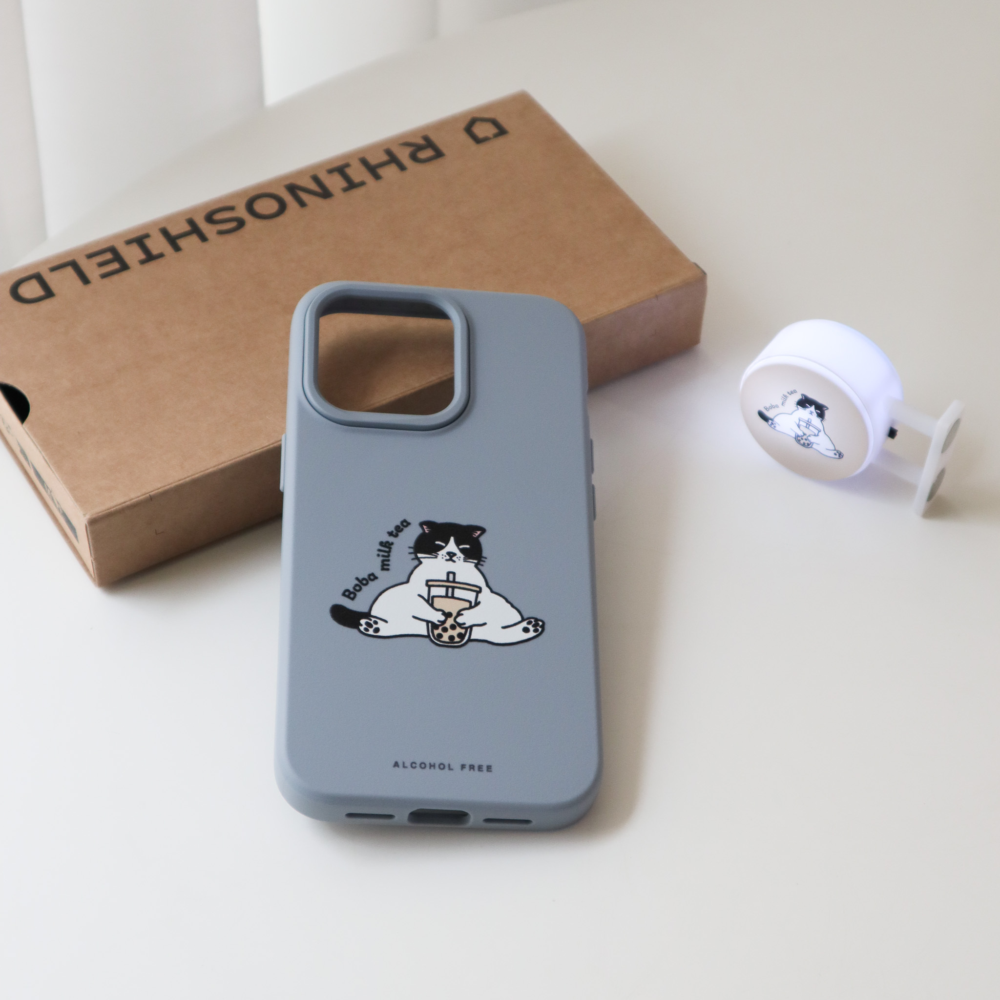 Boba milk tea meow