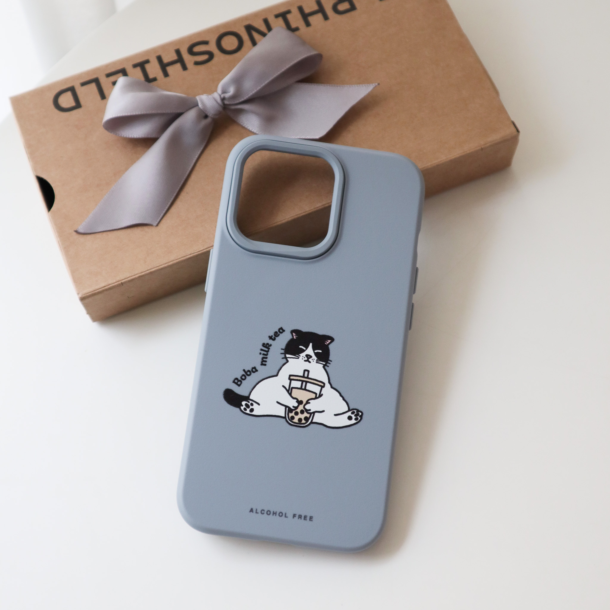 Boba milk tea meow