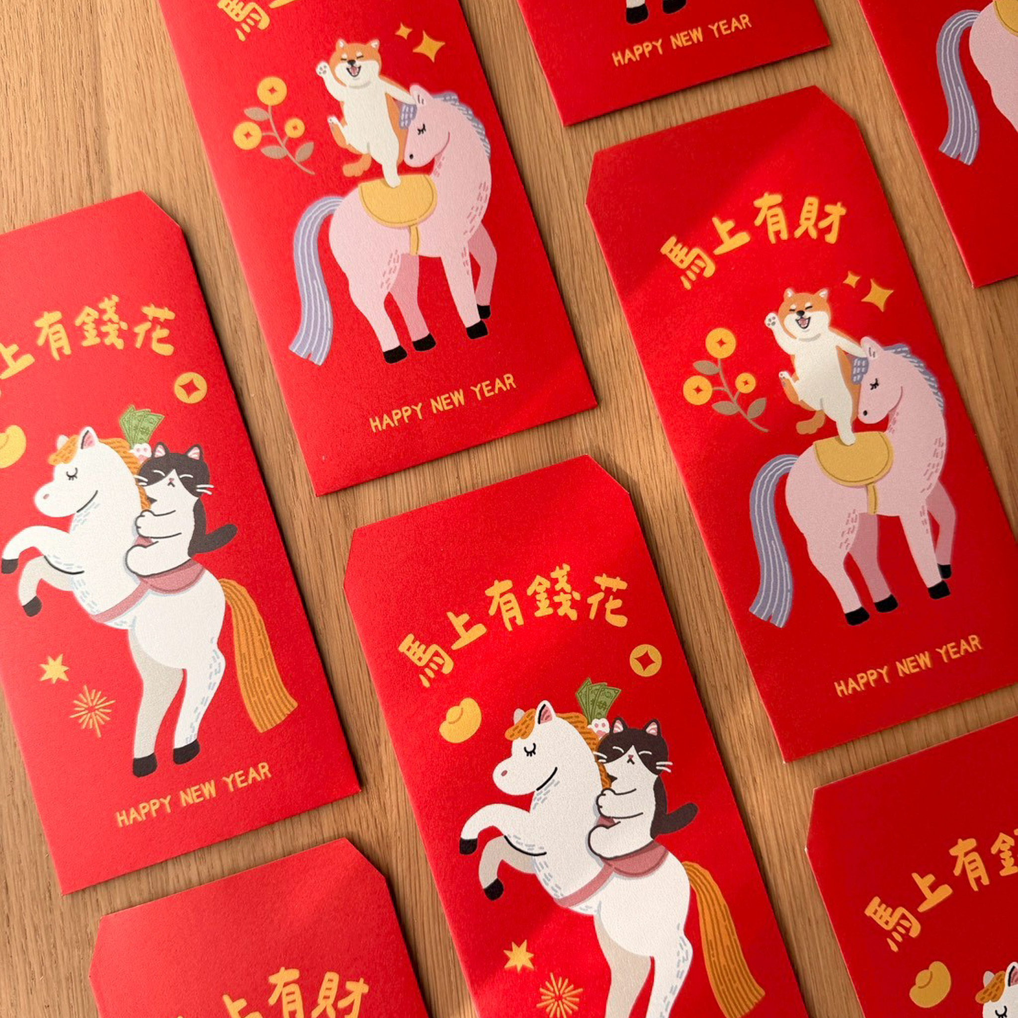 獨家設計馬年紅包袋