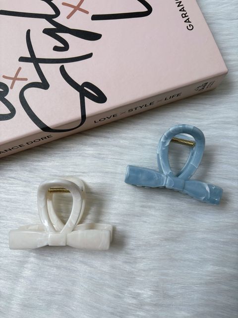acetate marble print claw clip (8cm)