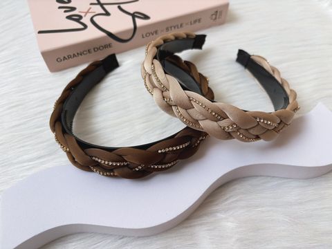 twist headband with crystal