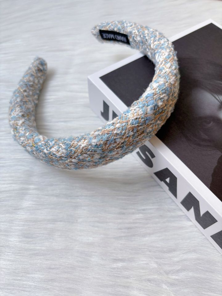 premium tweed sponge headband