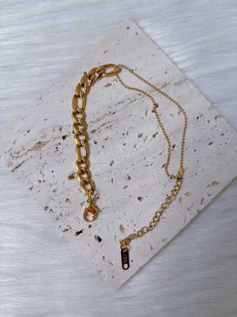 dual chain stainless steel bracelet