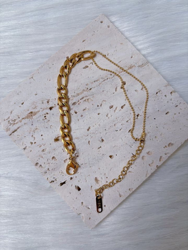 dual chain stainless steel bracelet