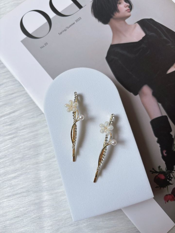 sweet flower side clip (1pair)