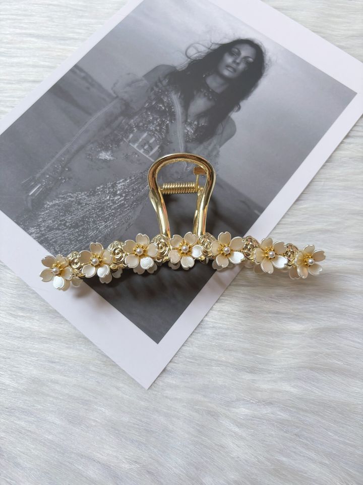 shell flower claw clip (11cm)