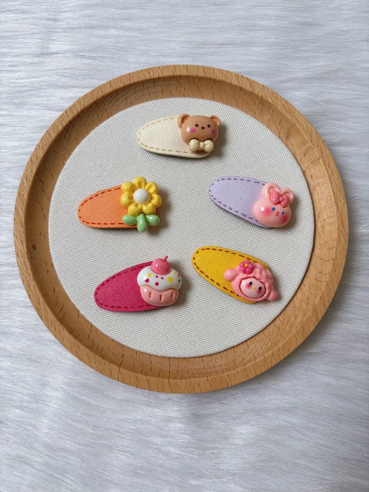 cute ornaments mini bb clip (5 in 1 set)