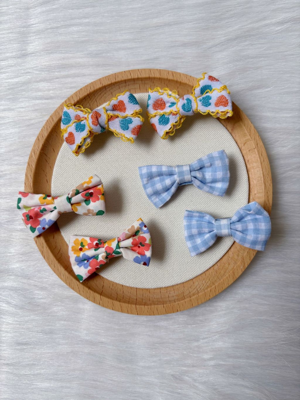 printed ribbon duck clip (bundle set of 3pairs)