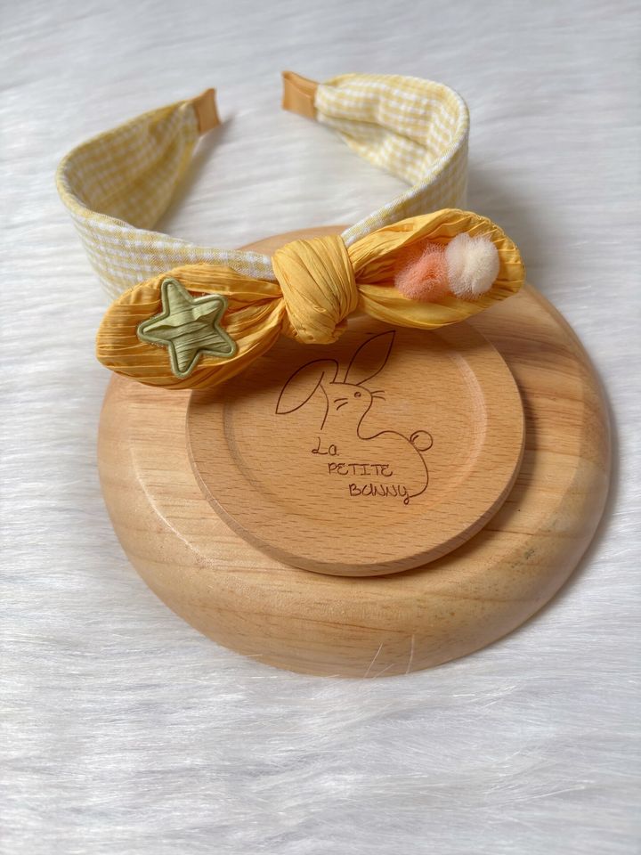 check print summer headband