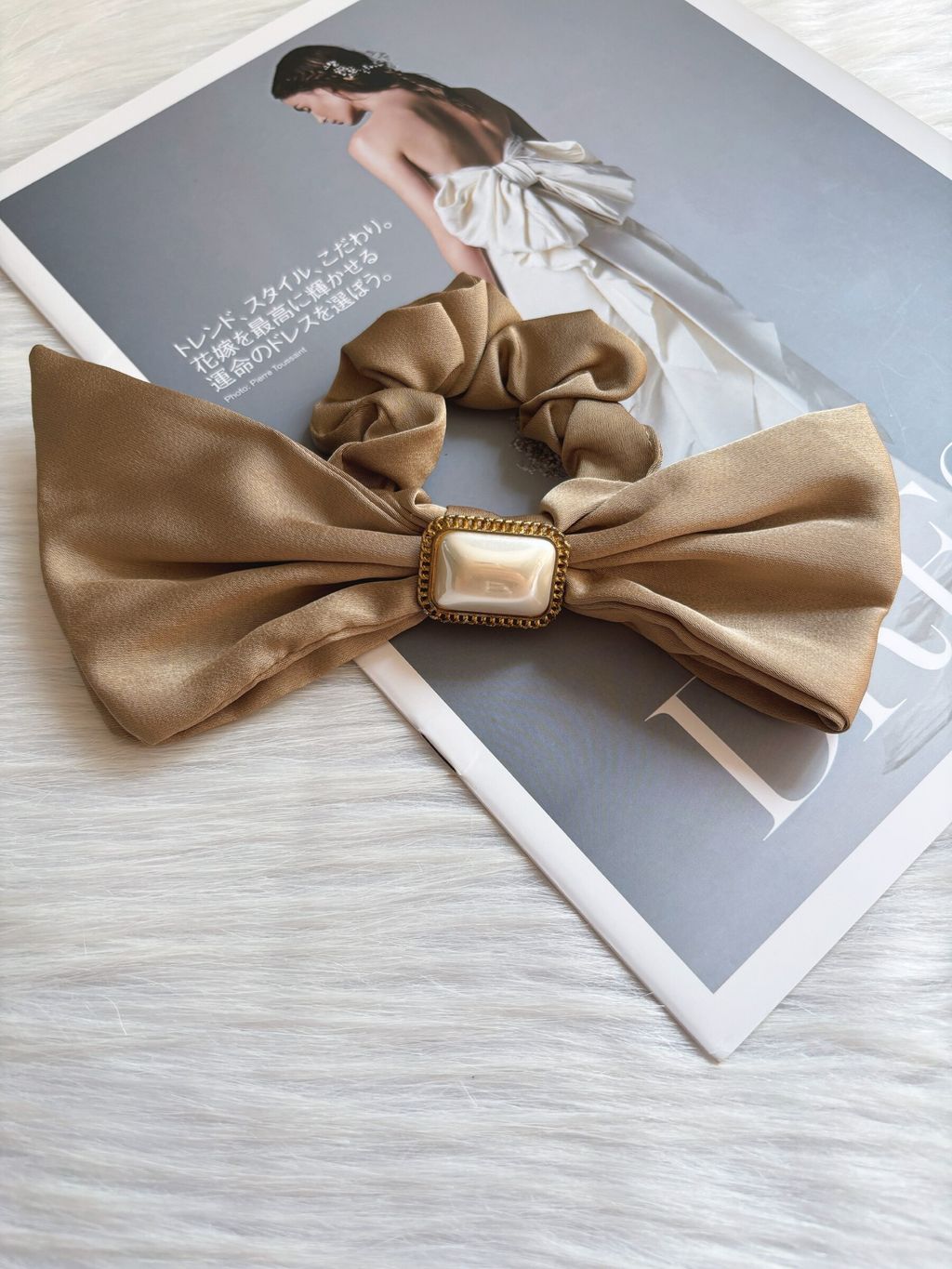 premium satin ribbon scrunchy