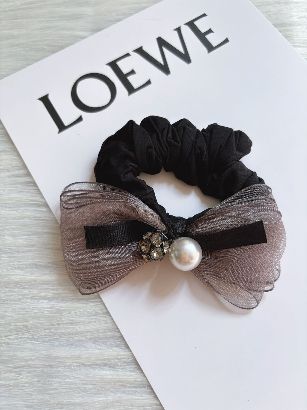 korean style velvet scrunchy