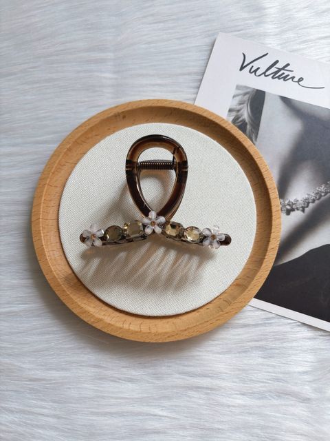 liuli flower mix crystal claw clip (8.5cm)