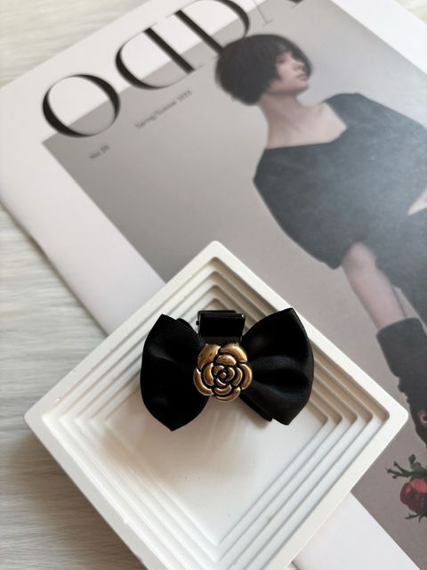 vintage camellia flower claw clip (3cm)