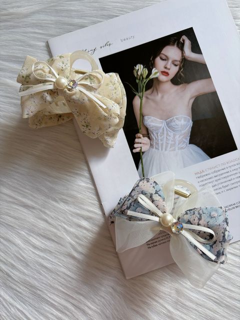 sweet floral print claw clip (8cm)