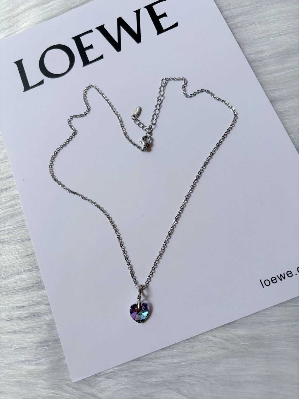 mystic heart necklace (swarovski crystal elements)