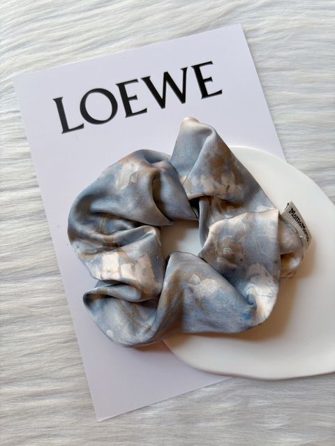 mix dye satin scrunchy