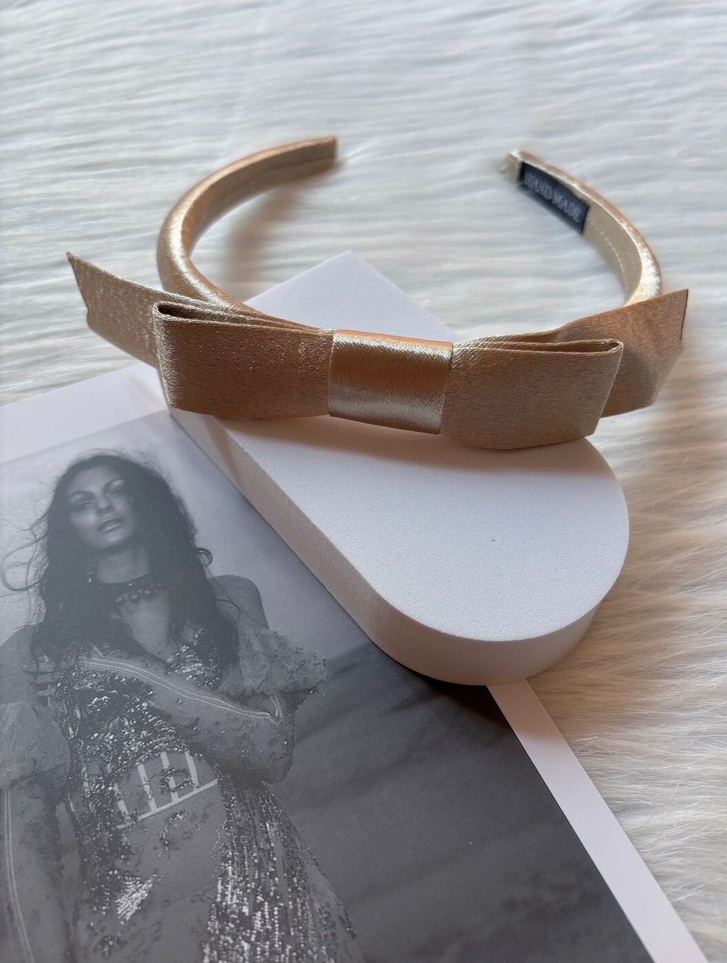 shimmer ribbon headband