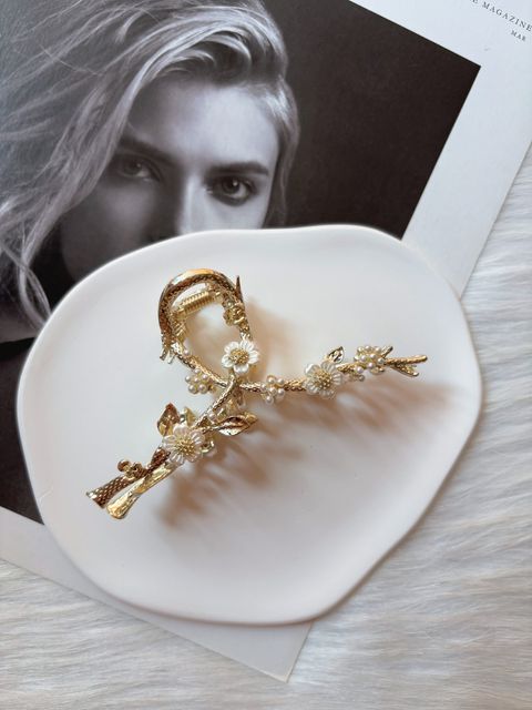 flower theme claw clip (10cm)